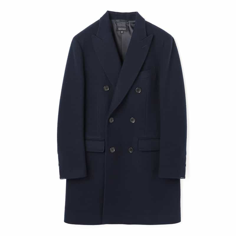 ダブルブレストロングコート