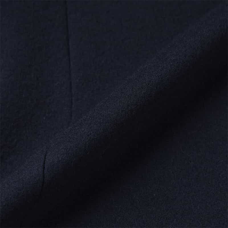 BARNEYS NEW YORK ダブルブレストロングコート NAVY