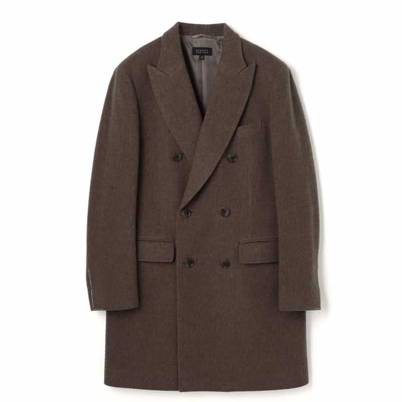 ダブルブレストロングコート
