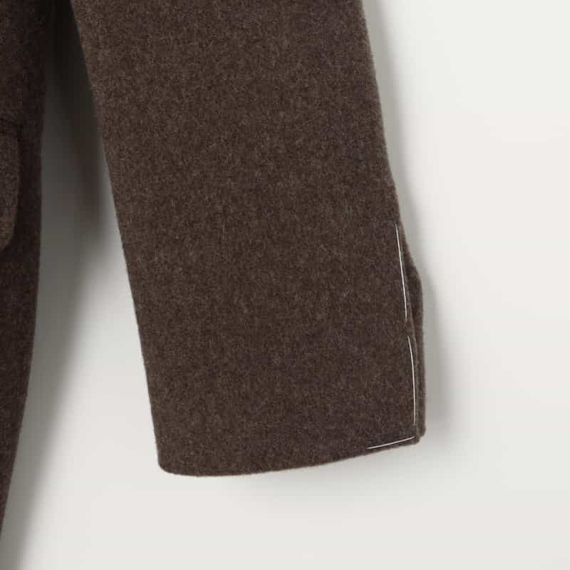 BARNEYS NEW YORK ダブルブレストロングコート BROWN