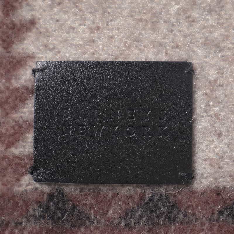 BARNEYS NEW YORK ＜ペンドルトン＞ コラボレートカシミヤスカーフ BROWN