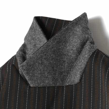 SACAI＜サカイ＞ コンビネーションストライプ柄ダブルブレスト