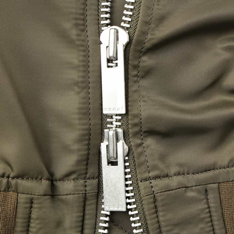 SACAI SACAI＜サカイ＞ コンビネーションストライプ柄ダブルブレストジャケット GRAY