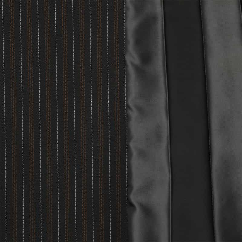 SACAI SACAI＜サカイ＞ コンビネーションストライプ柄フレアスカート BLACK