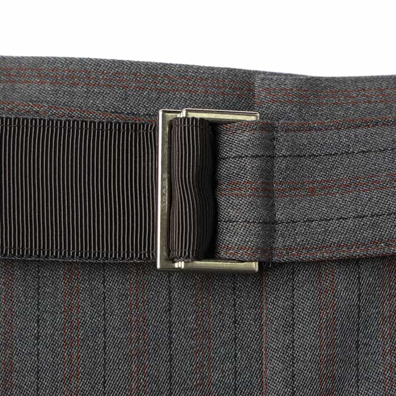 SACAI SACAI＜サカイ＞ コンビネーションストライプ柄フレアスカート GRAY