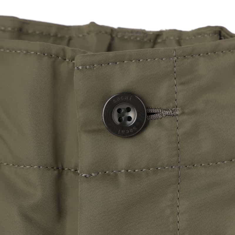 SACAI SACAI＜サカイ＞ コンビネーションストライプ柄ショートパンツ GRAY