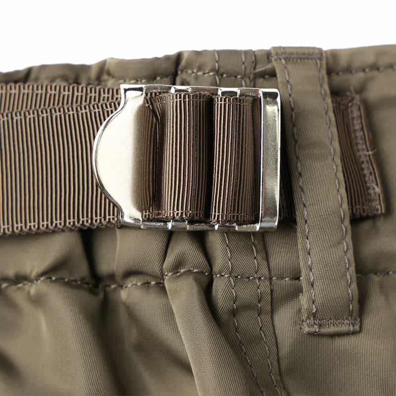 SACAI SACAI＜サカイ＞ コンビネーションストライプ柄ショートパンツ GRAY