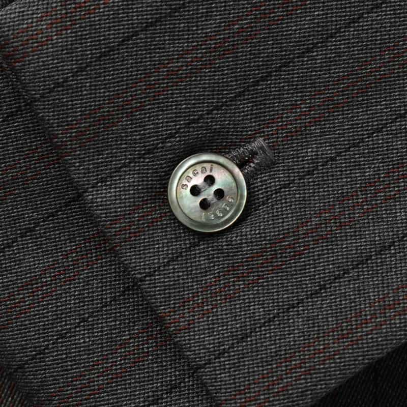 SACAI SACAI＜サカイ＞ コンビネーション ウールニットカーディガン IVORY