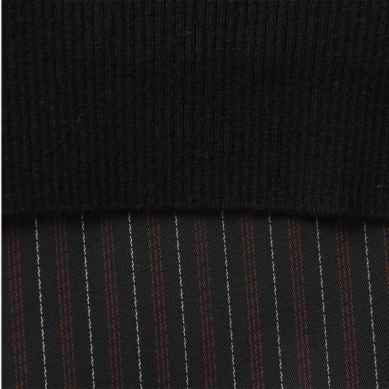 SACAI SACAI＜サカイ＞ コンビネーション ウールニットカーディガン BLACK