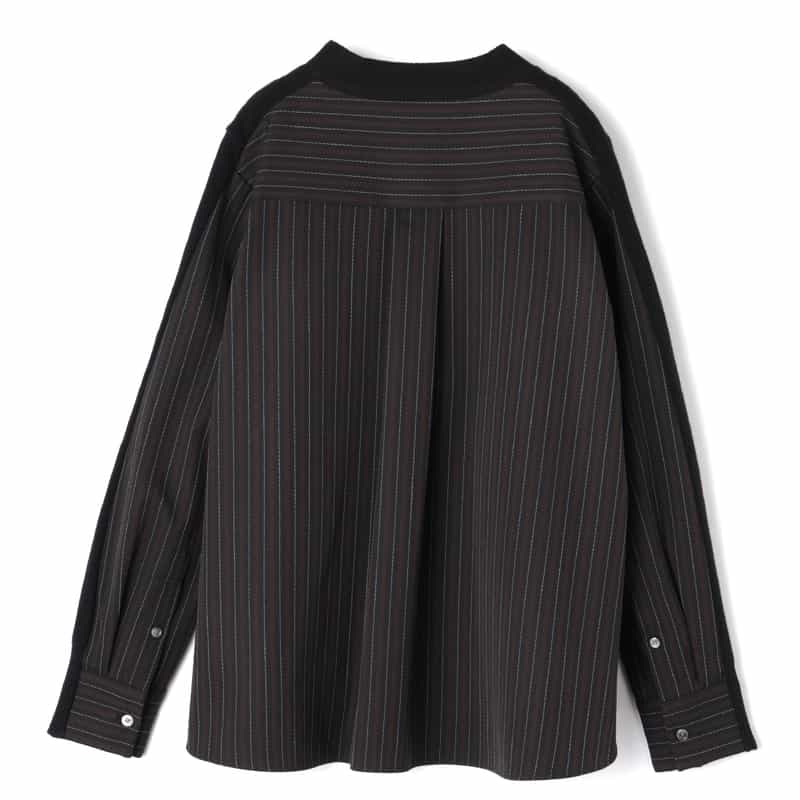 SACAI SACAI＜サカイ＞ コンビネーション ウールニットカーディガン BLACK