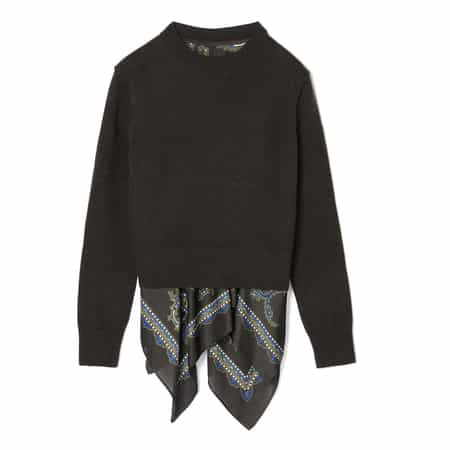 sacaiプルオーバーシャツ ポケット付き 希少！sacai サカイ コットン ポプリン プルオーバー シャツ