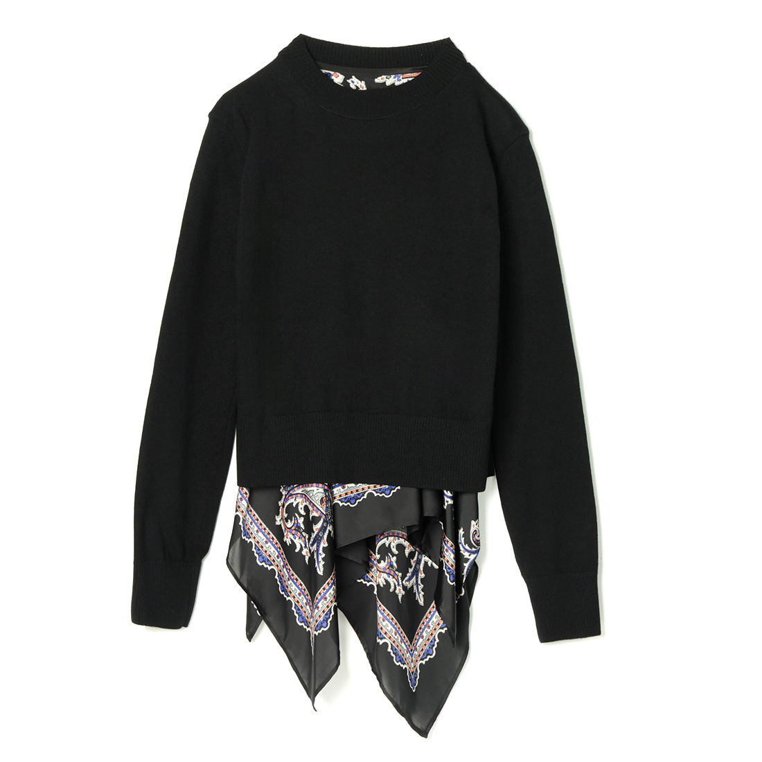 SACAI＜サカイ＞ クルーネックニットプルオーバー