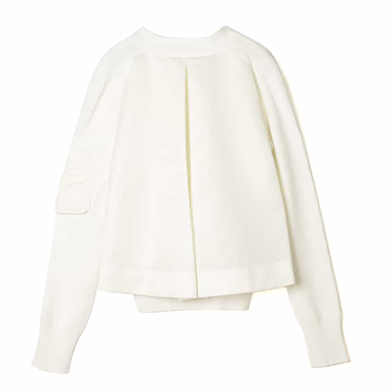 SACAI SACAI＜サカイ＞ コンビネーションニットカーディガン IVORY
