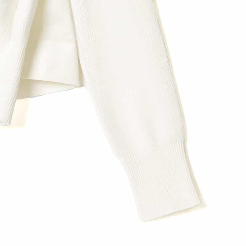 SACAI SACAI＜サカイ＞ コンビネーションニットカーディガン IVORY