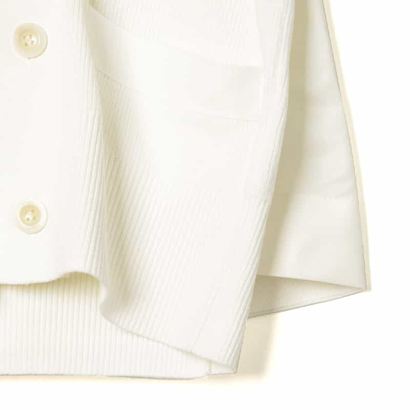 SACAI SACAI＜サカイ＞ コンビネーションニットカーディガン IVORY