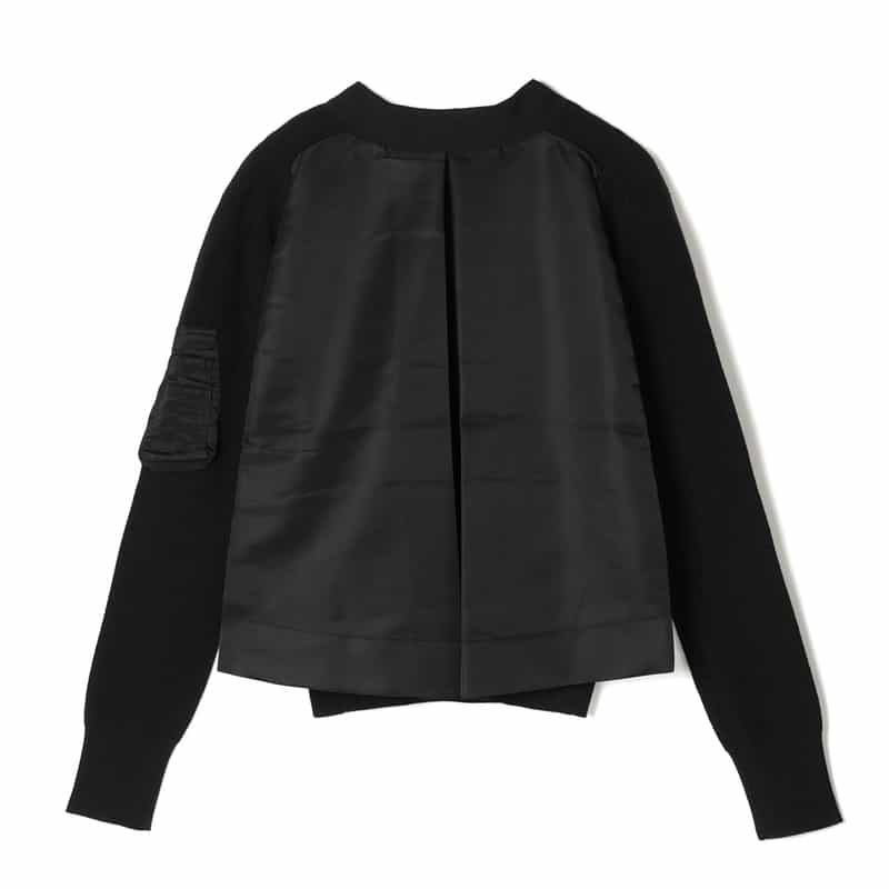 SACAI SACAI＜サカイ＞ コンビネーションニットカーディガン BLACK