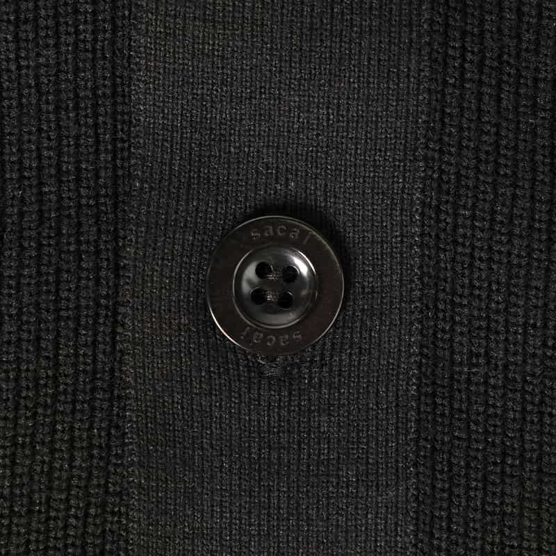SACAI SACAI＜サカイ＞ コンビネーションニットカーディガン BLACK