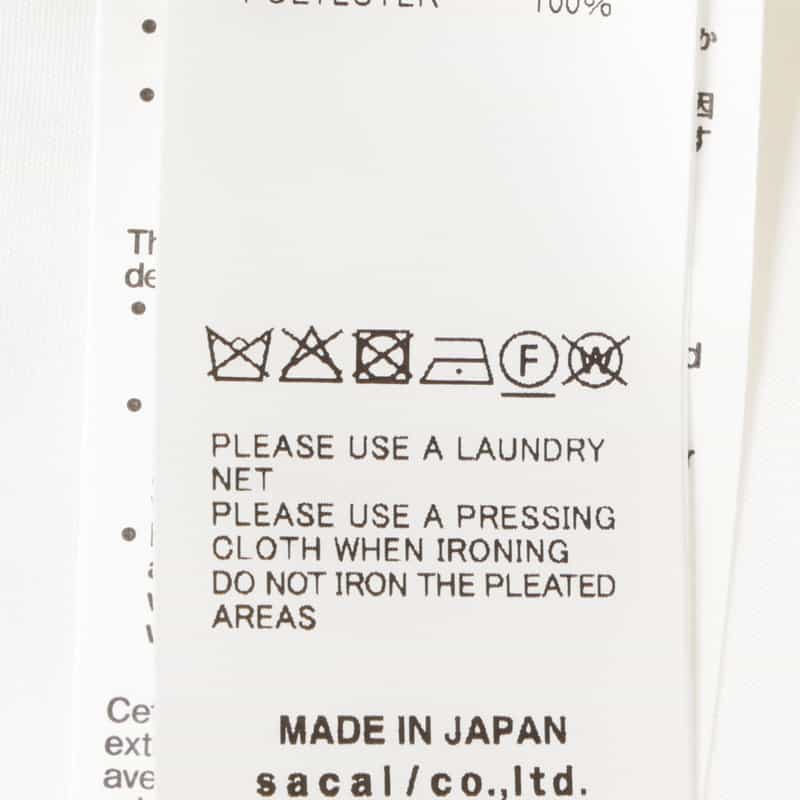 SACAI SACAI＜サカイ＞ コンビネーションカジュアルシャツ IVORY