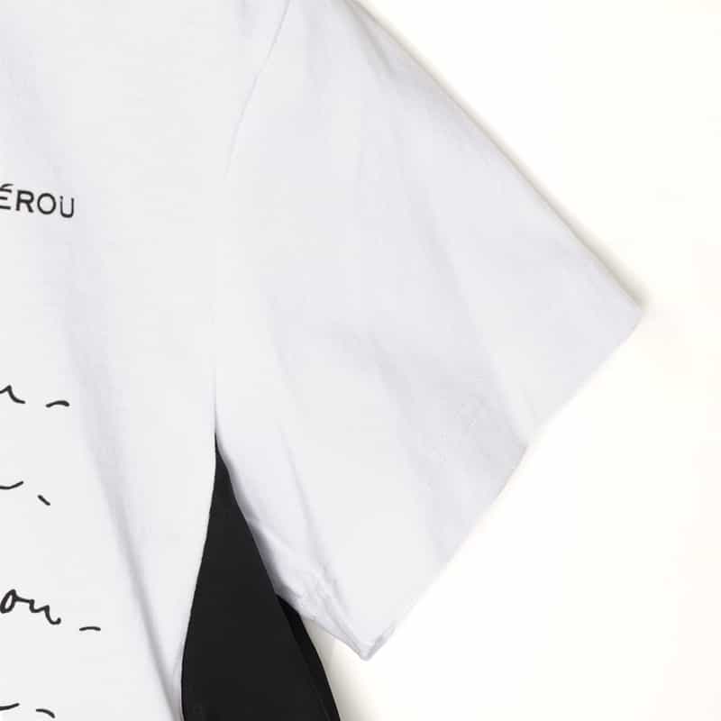 SACAI SACAI＜サカイ＞ コンビネーションTシャツ WHITE