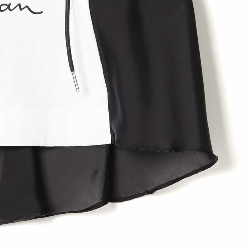 SACAI SACAI＜サカイ＞ コンビネーションTシャツ WHITE