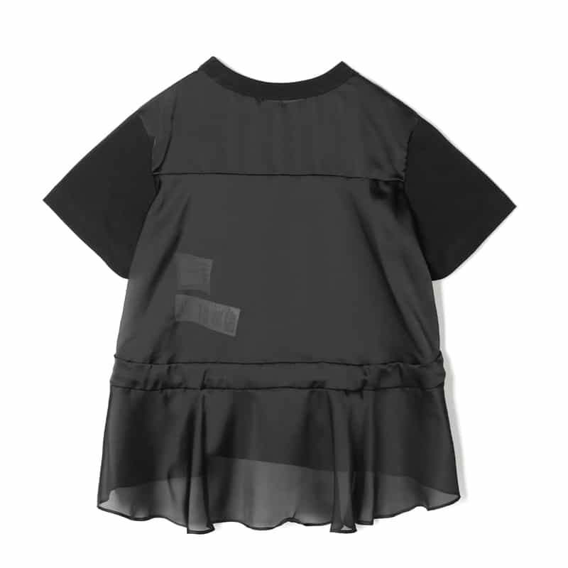 SACAI SACAI＜サカイ＞ コンビネーションTシャツ BLACK