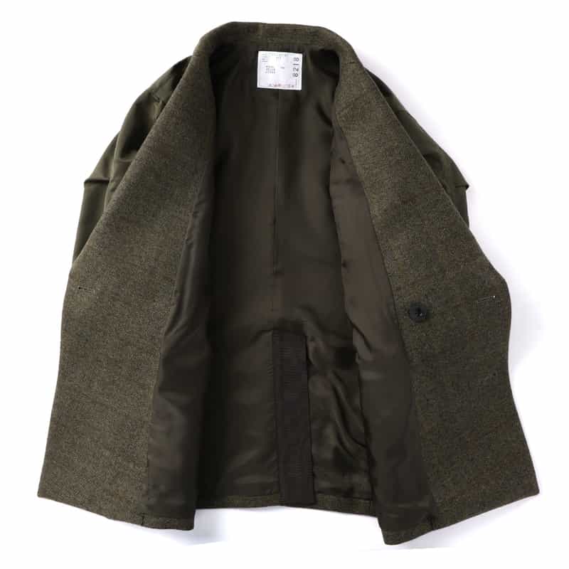 SACAI SACAI＜サカイ＞ ダブルフェイスウールジャケット BEIGE