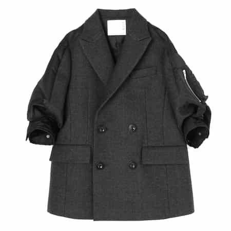 テーラード ダブルジャケット サカイ Sacai テーラード ダブルジャケット サカイ Sacai