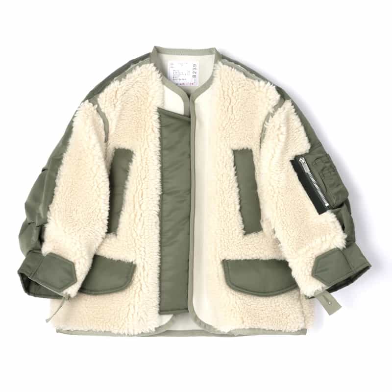 SACAI SACAI＜サカイ＞ コンビネーションジップアップジャケット IVORY