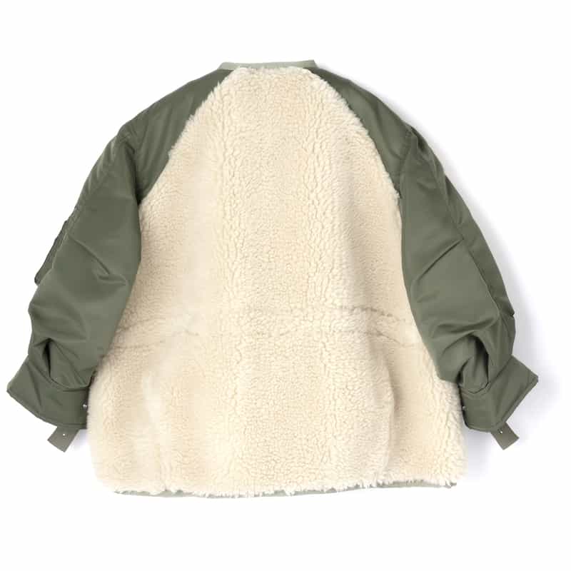 SACAI SACAI＜サカイ＞ コンビネーションジップアップジャケット IVORY