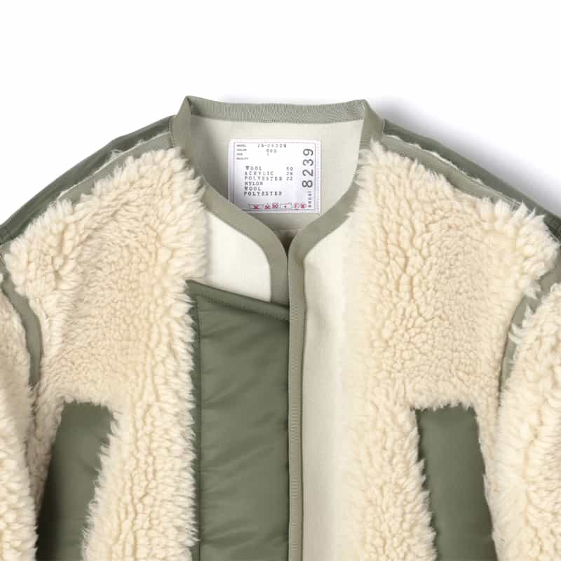 SACAI SACAI＜サカイ＞ コンビネーションジップアップジャケット IVORY