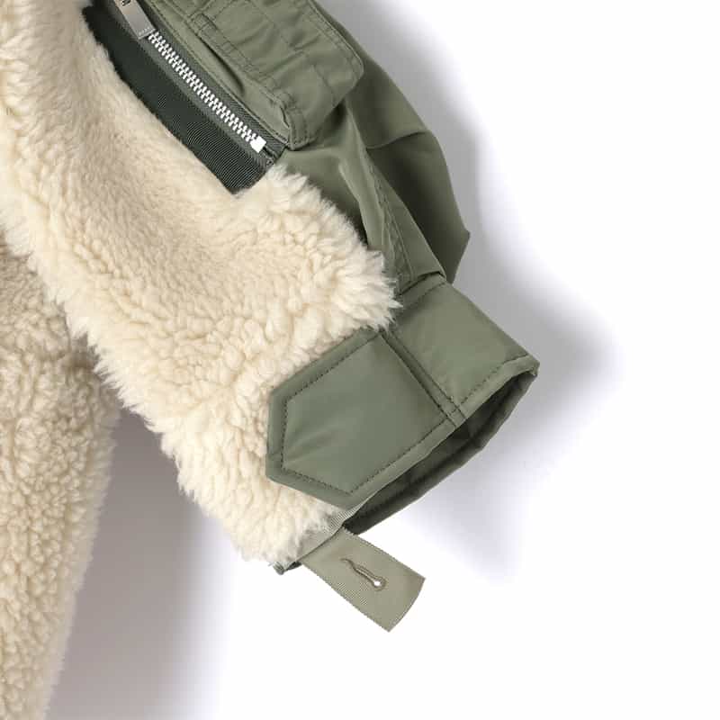 SACAI SACAI＜サカイ＞ コンビネーションジップアップジャケット IVORY