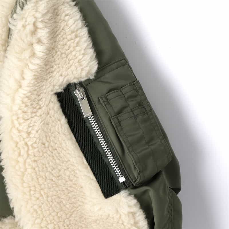 SACAI SACAI＜サカイ＞ コンビネーションジップアップジャケット IVORY