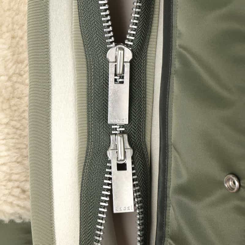 SACAI SACAI＜サカイ＞ コンビネーションジップアップジャケット IVORY