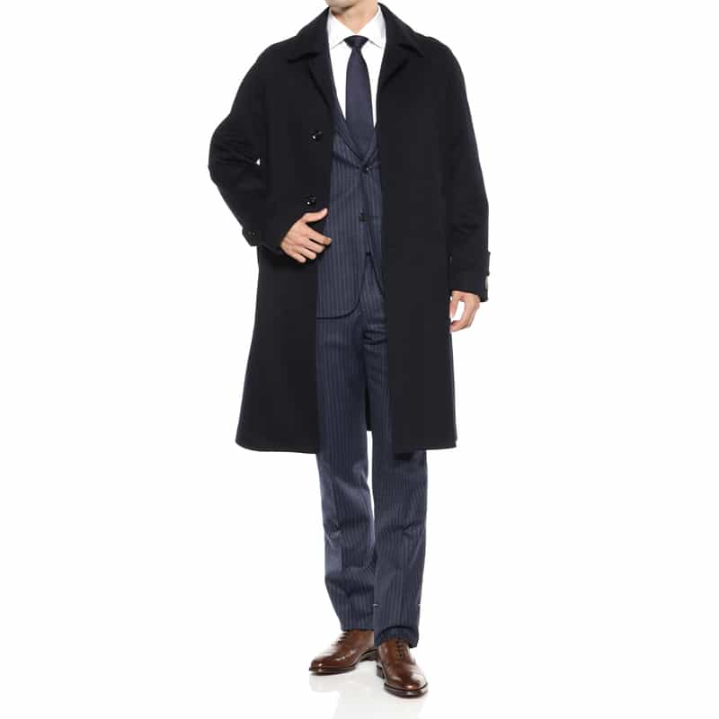 NORMEET NORMEET＜ノーミート＞ バーニーズ　ニューヨーク限定バルカラーコート NAVY