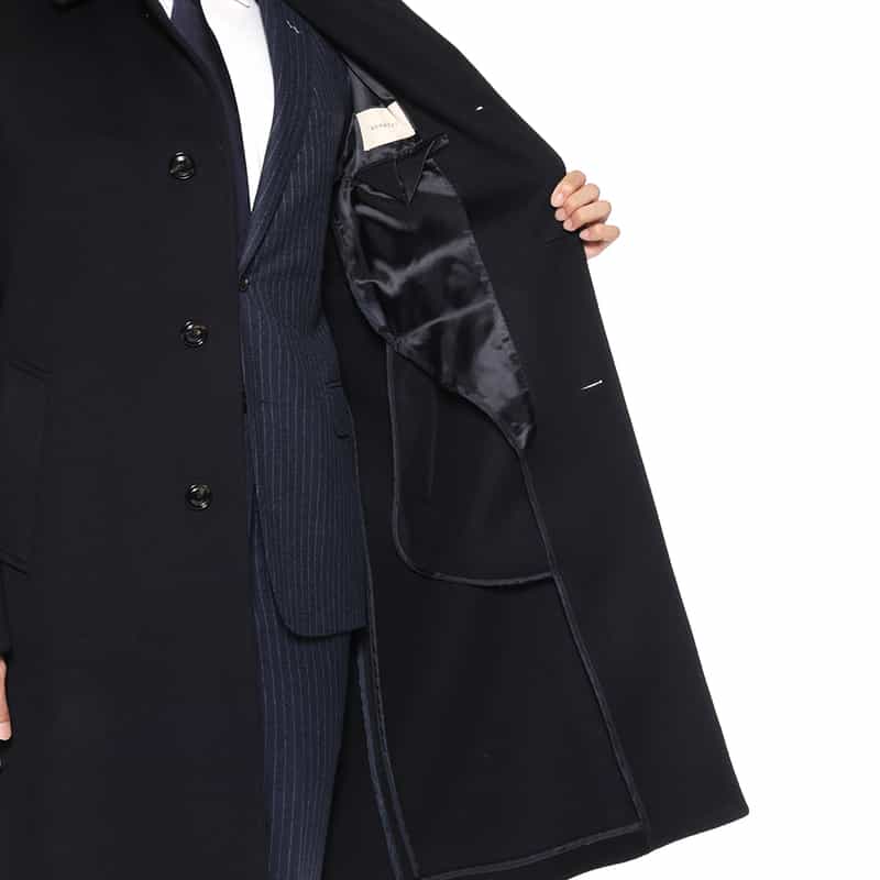 NORMEET NORMEET＜ノーミート＞ バーニーズ　ニューヨーク限定バルカラーコート NAVY