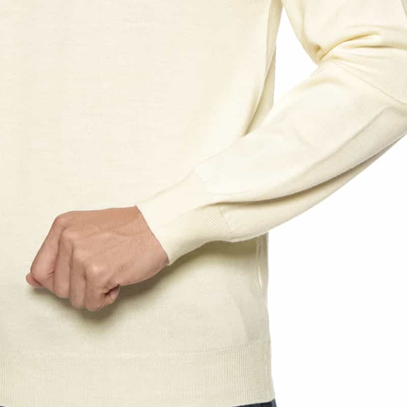 LUCA INNOCENTI LUCA INNOCENTI＜ルカ　イノチェンティ＞ バーニーズ　ニューヨーク限定クルーネックニットプルオーバー WHITE