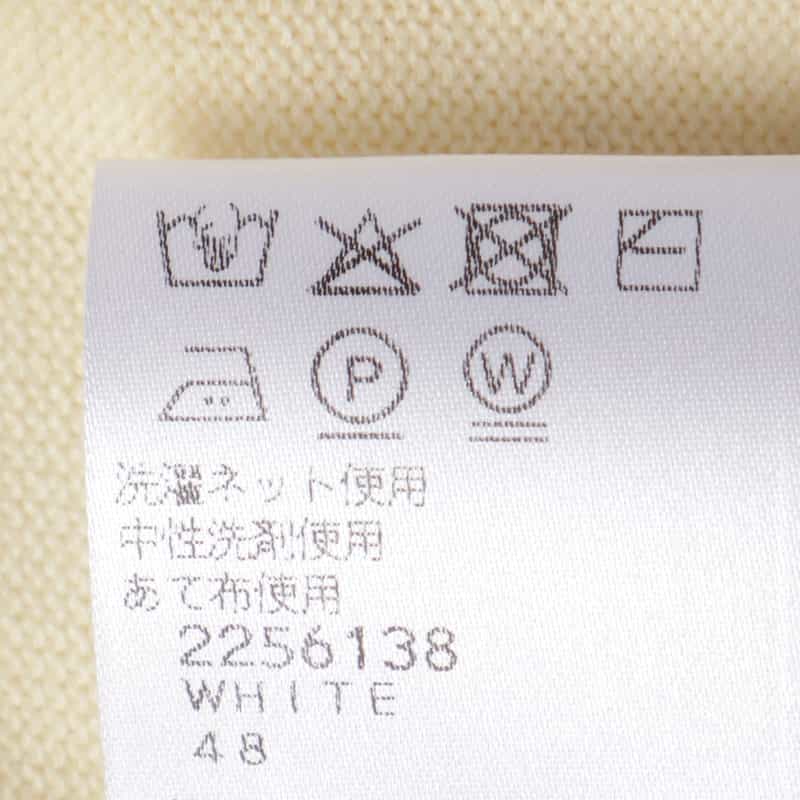 LUCA INNOCENTI LUCA INNOCENTI＜ルカ　イノチェンティ＞ バーニーズ　ニューヨーク限定クルーネックニットプルオーバー WHITE