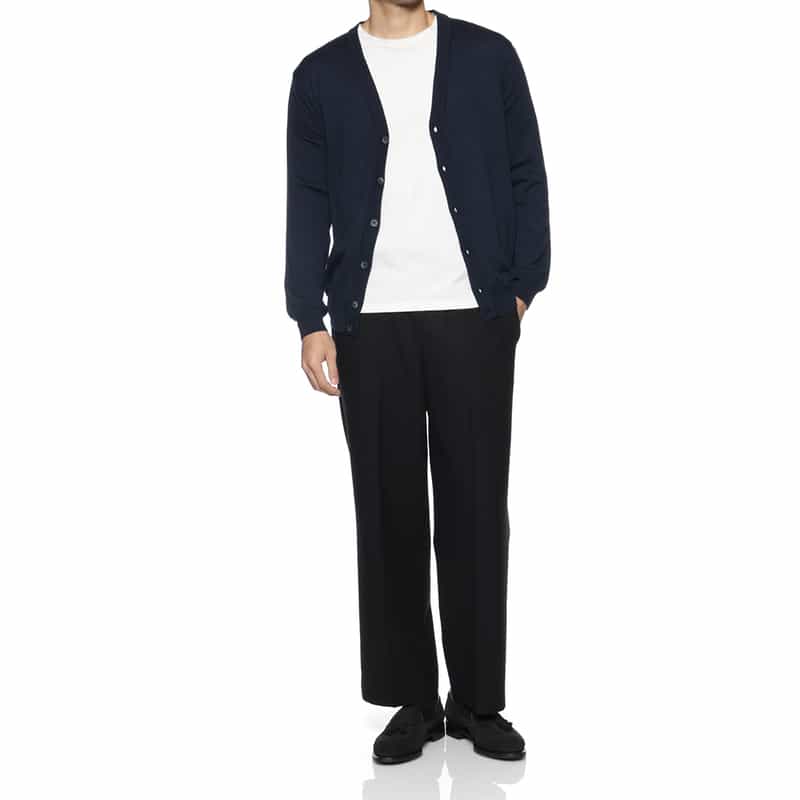 LUCA INNOCENTI LUCA INNOCENTI＜ルカ　イノチェンティ＞ バーニーズ　ニューヨーク限定ニットカーディガン NAVY