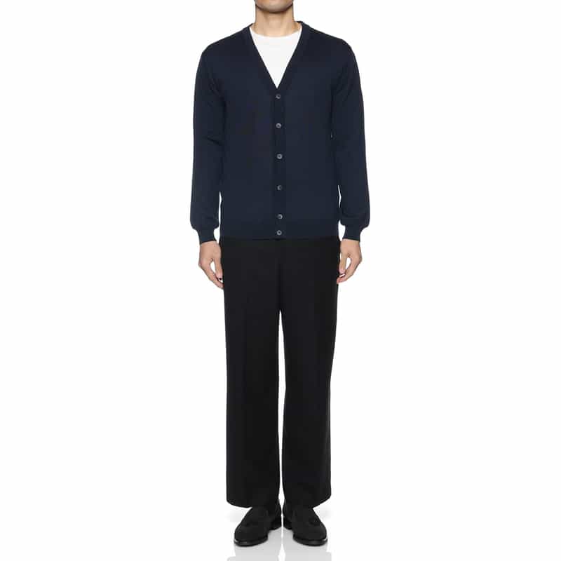 LUCA INNOCENTI LUCA INNOCENTI＜ルカ　イノチェンティ＞ バーニーズ　ニューヨーク限定ニットカーディガン NAVY