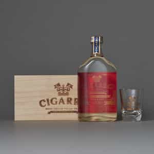 CIGARRO <シガーロ> マウスウォッシュ ローズ&ミント 200mL (ショットグラス・木箱付)