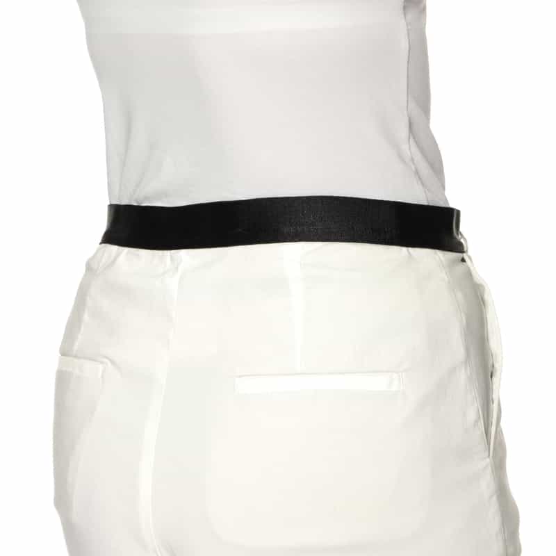 BARNEYS NEW YORK ウォッシャブル バックウエストゴムパンツ WHITE