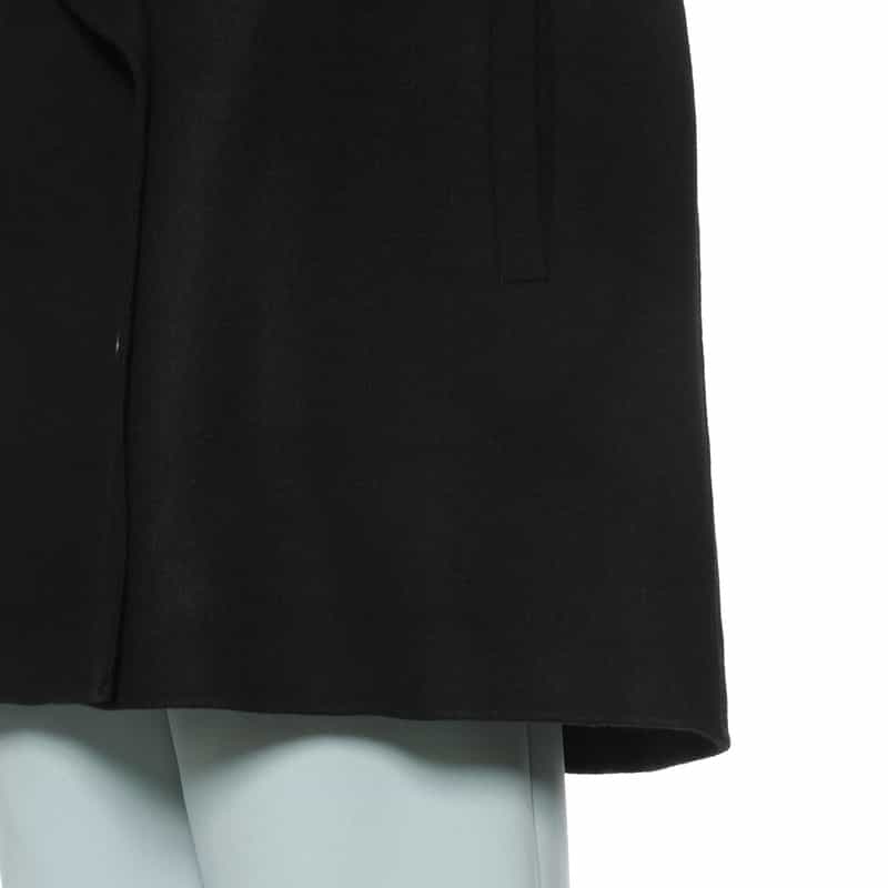 BARNEYS NEW YORK ショールカラー ミディコート BLACK