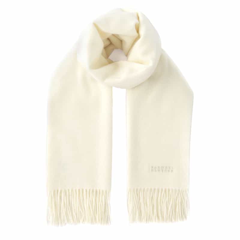 BARNEYS NEW YORK カシミヤスカーフ（L） IVORY