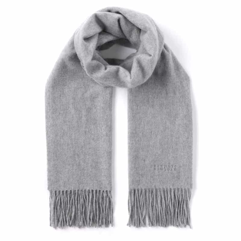 BARNEYS NEW YORK カシミヤスカーフ（L） GRAY