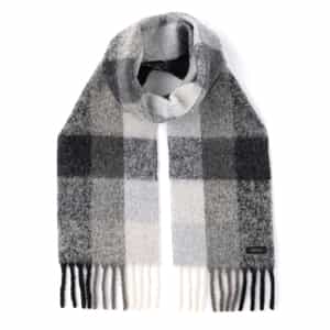 チェック柄フリンジスカーフ