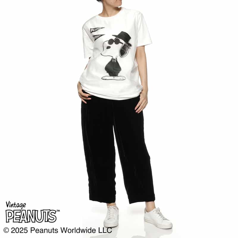 TRIPPY ART TRIPPY ART＜トリッピー アート＞ バーニーズ　ニューヨーク限定プリントTシャツ “SNOOPY“ WHITE