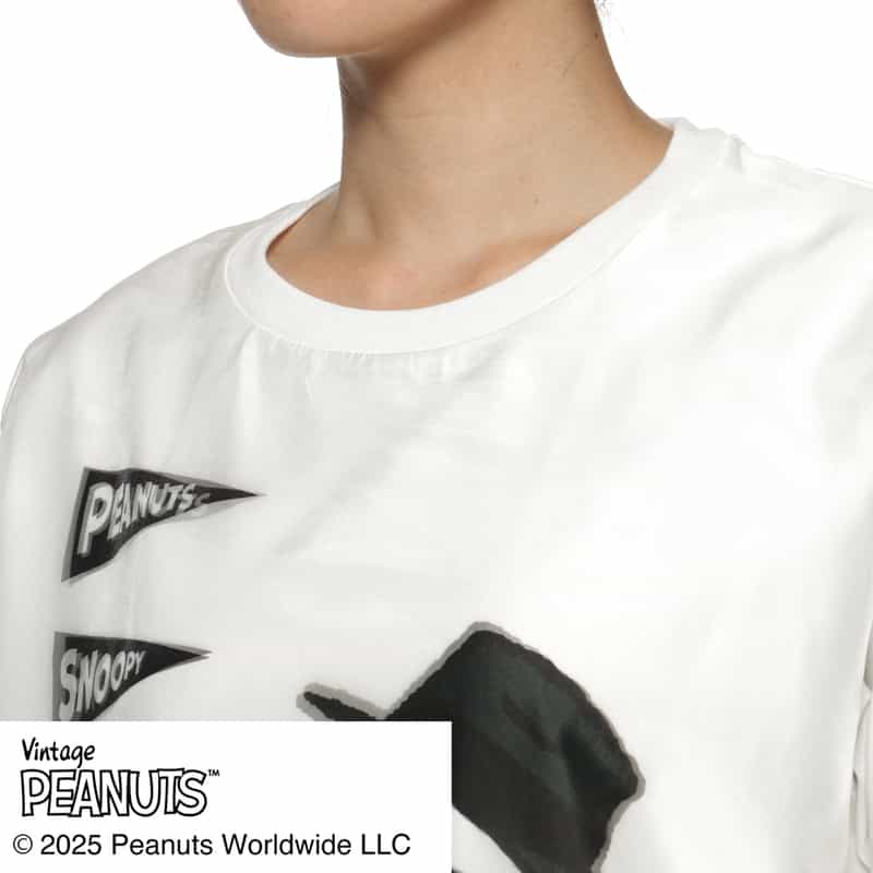 TRIPPY ART TRIPPY ART＜トリッピー アート＞ バーニーズ　ニューヨーク限定プリントTシャツ “SNOOPY“ WHITE