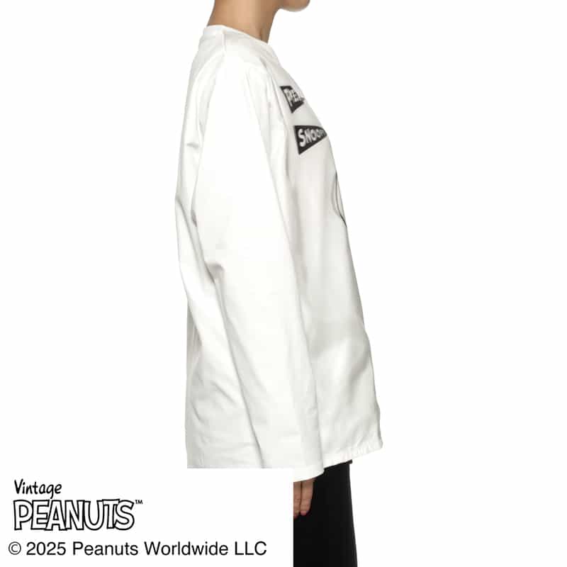 TRIPPY ART TRIPPY ART＜トリッピー アート＞ バーニーズ　ニューヨーク限定プリントロングスリーブTシャツ “SNOOPY“ WHITE