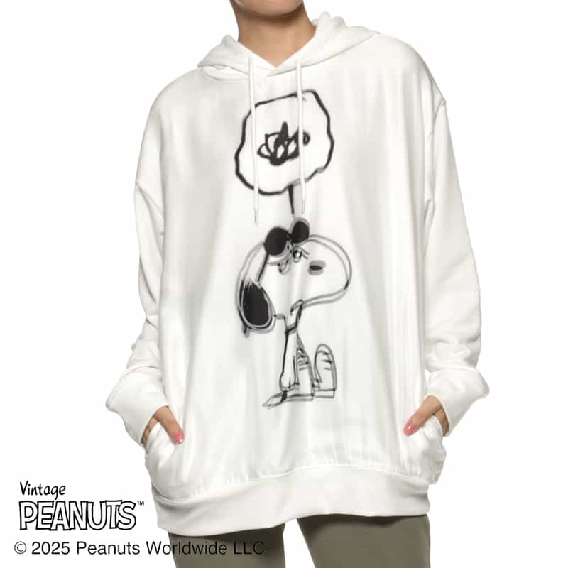 TRIPPY ART TRIPPY ART＜トリッピー アート＞ バーニーズ　ニューヨーク限定プリントフーディ “SNOOPY“ WHITE