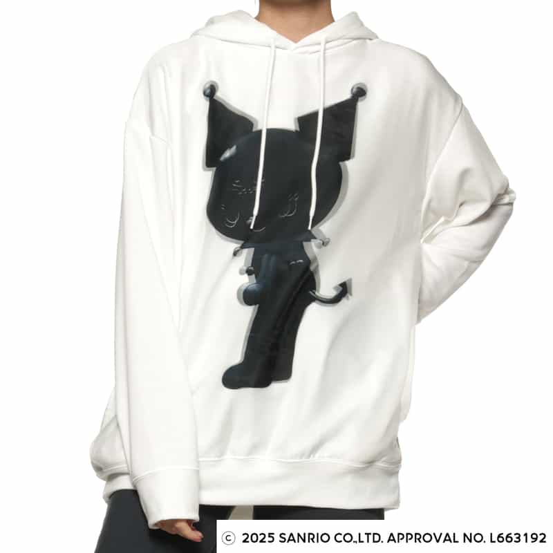 TRIPPY ART TRIPPY ART＜トリッピー アート＞ バーニーズ　ニューヨーク限定プリントフーディ “KUROMI“ WHITE